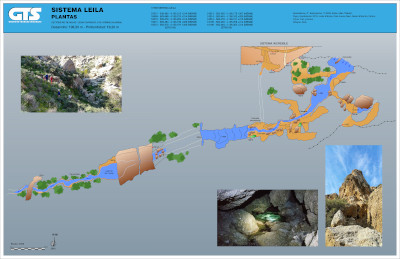 099 Sistema Leila Conexión APAS Topografía (Plantas) en el Karst de Yeso de Sorbas