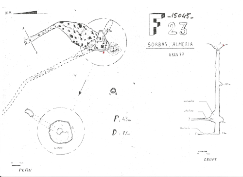 15045 Sima Peral I F23 Topografía (Plantas) en el Karst de Yeso de Sorbas