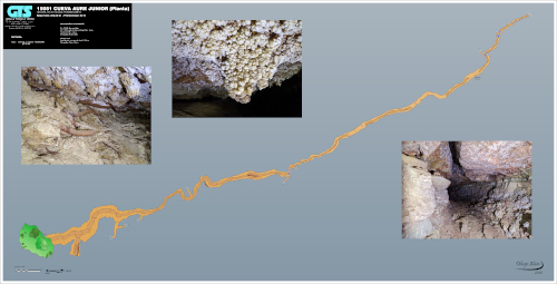 15051 Cueva Aure Junior (MO-3) Topografía (Secciones) en el Karst de Yeso de Sorbas