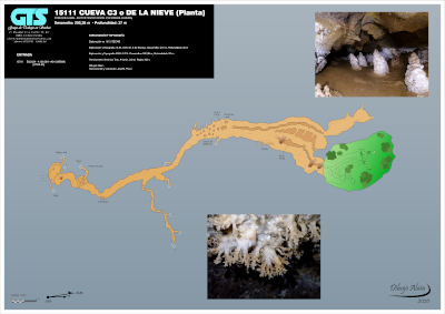 15111 Cueva C-3 Topografía (Plantas) en el Karst de Yeso de Sorbas