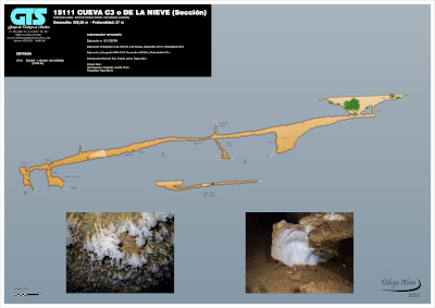 15111 Cueva C-3 Topografía (Secciones) en el Karst de Yeso de Sorbas