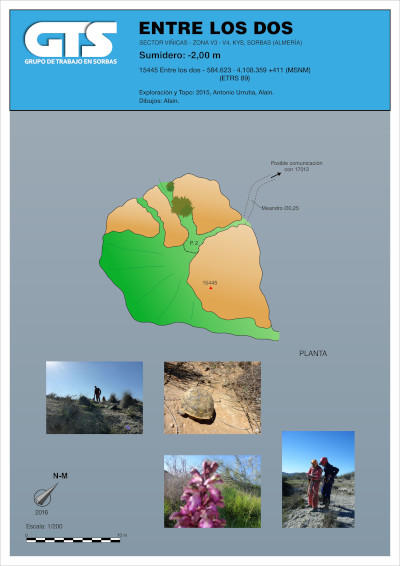 15445 Cueva Entre Los Dos Topografía en el Karst de Yeso de Sorbas